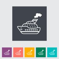 Ship Flat Icon N4