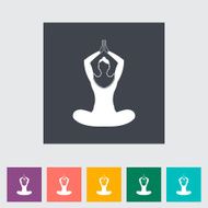 Yoga flat icon N5