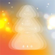 New Year 2014 Greeting Card in minimalistic style