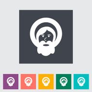 God flat single icon