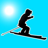 Mountain skier N20
