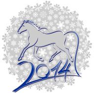 Year of the Horse 2014 vector