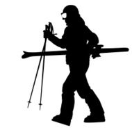 Mountain skier N23