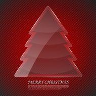 Modern abstract christmas tree background
