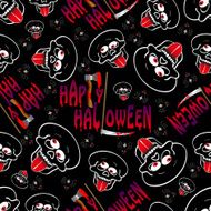 Halloween holiday seamless background N3