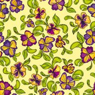 pattern of multicolored flowers