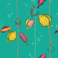 pattern of a colored fishes N2