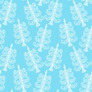 Seamless pattern with Christmas tree N2