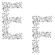alphabet Letter EF