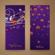 Vector Halloween banners N2