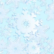 snowflake blue seamless