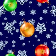 Seamless Snowflake Pattern N16