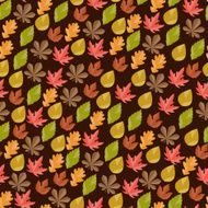 Seamless pattern with autumn leaves N39