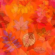 Seamless pattern of leaves N8
