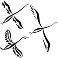 Swan design set