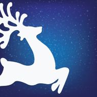 reindeer winter background N5