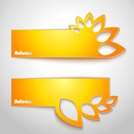 Abstract autumn banners