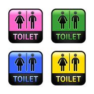 Restroom - colour set symbols