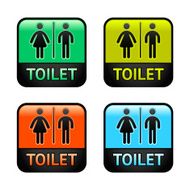 Restroom - color set symbols