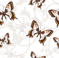 Seamless pattern Butterlies N2