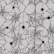 Seamless pattern of spider web