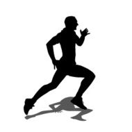 Running silhouettes N25