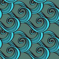 Seamless pattern with waves N32