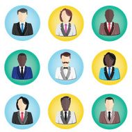 Vector User Avatar Profile Icons Set