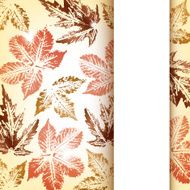 Autumn leaves greeting card