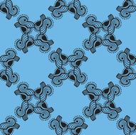 abstract curves seamless pattern