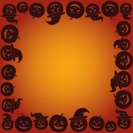 Background with Pumpkins Jack O Lantern