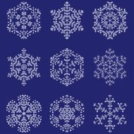 collection of snowflakes N5