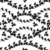 Seamless pattern maple leaves silhouettes N2