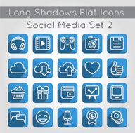 Flat Icons Social Media Set 2 N2