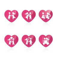 Set of Heart Icons