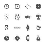 time icons set N3