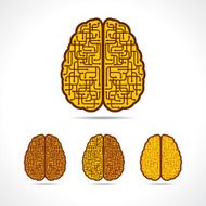 Different illustration for Brain forming of arrows