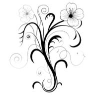 Abstract floral illustration for design Vector