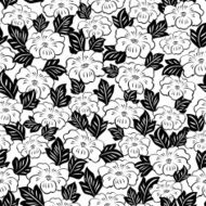 abstract flowers seamless pattern N3