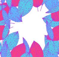 Colorful banner with leaves N2