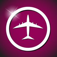 Plane icon vector illustration N2