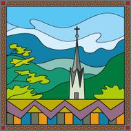 church on top of the mountains