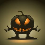 Halloween background with pumpkin EPS10