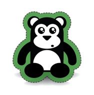 Black Cute Bear Sticker