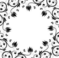 Floral Design Ornament Frame N2