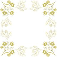 Background with contours of flowers N4