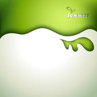 Card with stylized paper wave N2