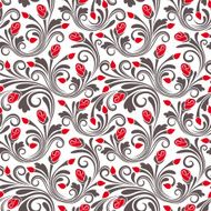 Floral seamless pattern vector illustration N7