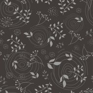 Floral branch seamless pattern