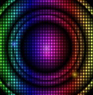 modern Abstract background colorful lights on black